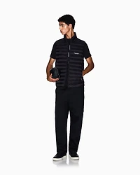 Full zip sleeveless down jacket
