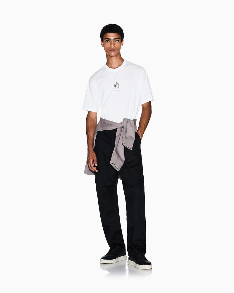 Regular fit T-shirt with embroidered logo