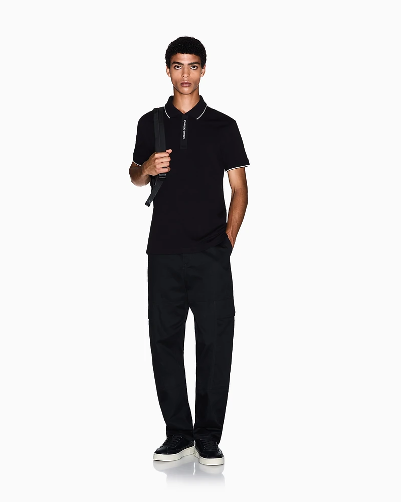 Regular fit polo with logo