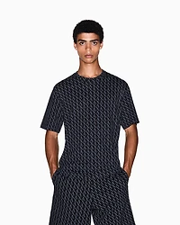 Regular fit monogram logo t-shirt