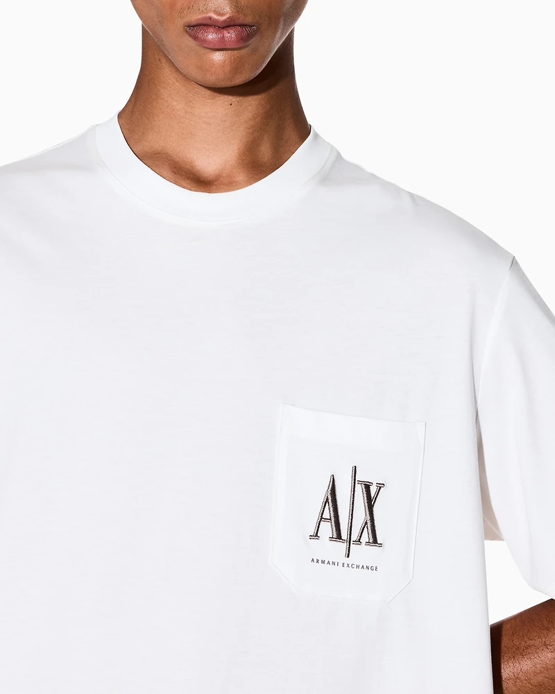 Regular fit T-shirt with pocket and logo