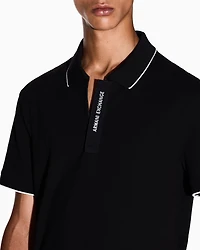 Regular fit polo with logo