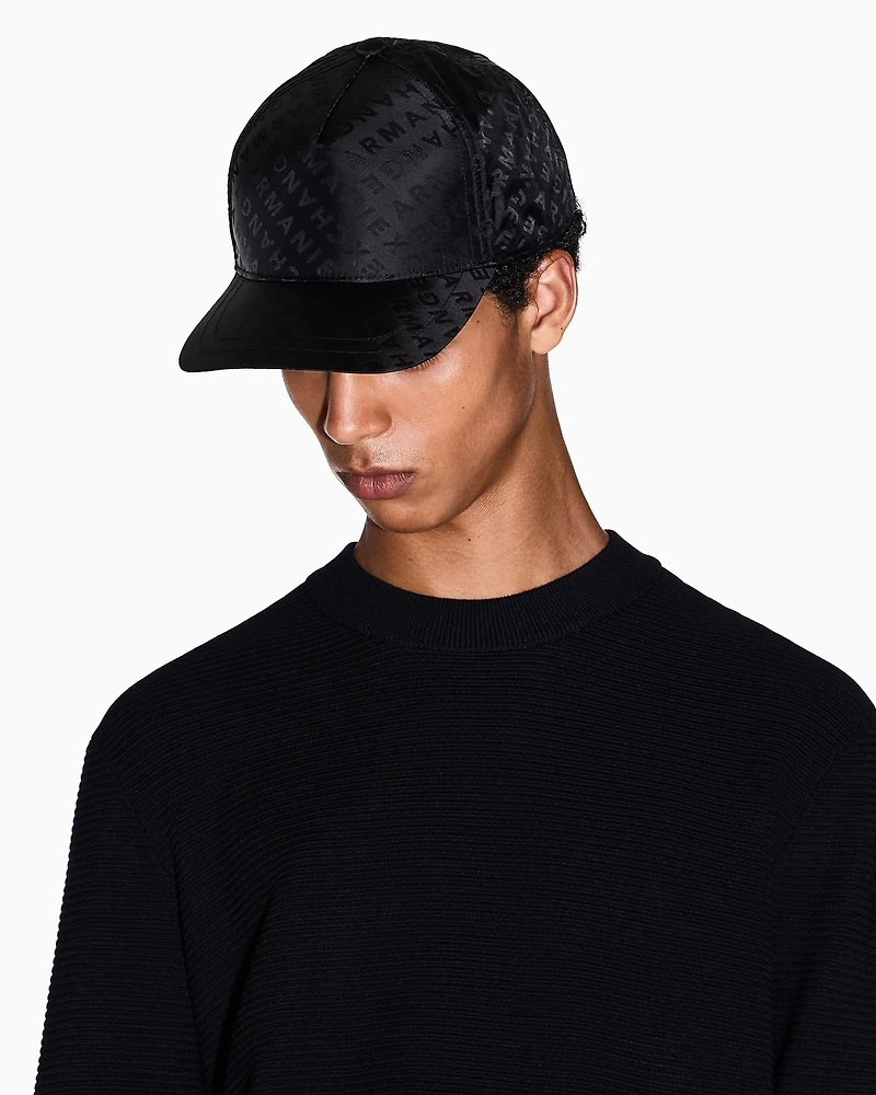 Hat with allover logo