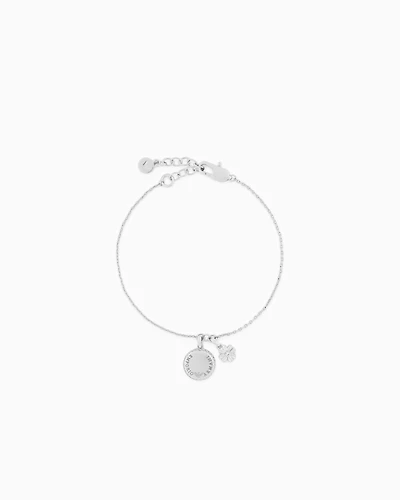 Emporio Armani -  Silver-Tone Brass Pendant Bracelet, Woman, Multicoloured, Size: TU