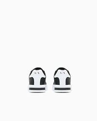 Lace-up sneakers with allover embossed logo