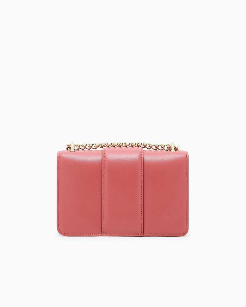 Armani Exchange - Shoulder bag with metal logo, Woman, Pink, Size: TU