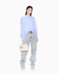 Armani Exchange - Jumpers, Woman, Light Blue, Size: