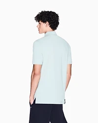 Regular pique polo shirt with pocket