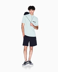Regular pique polo shirt with pocket