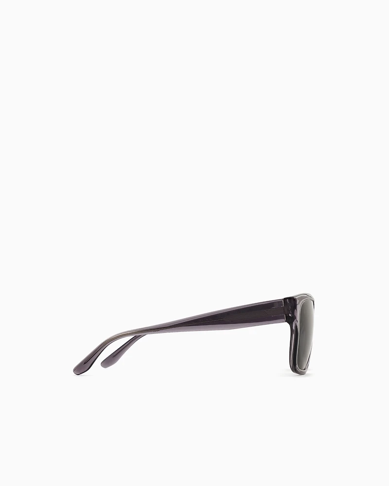 Emporio Armani - Men’s pillow sunglasses, Man, Grey, Size: 57L