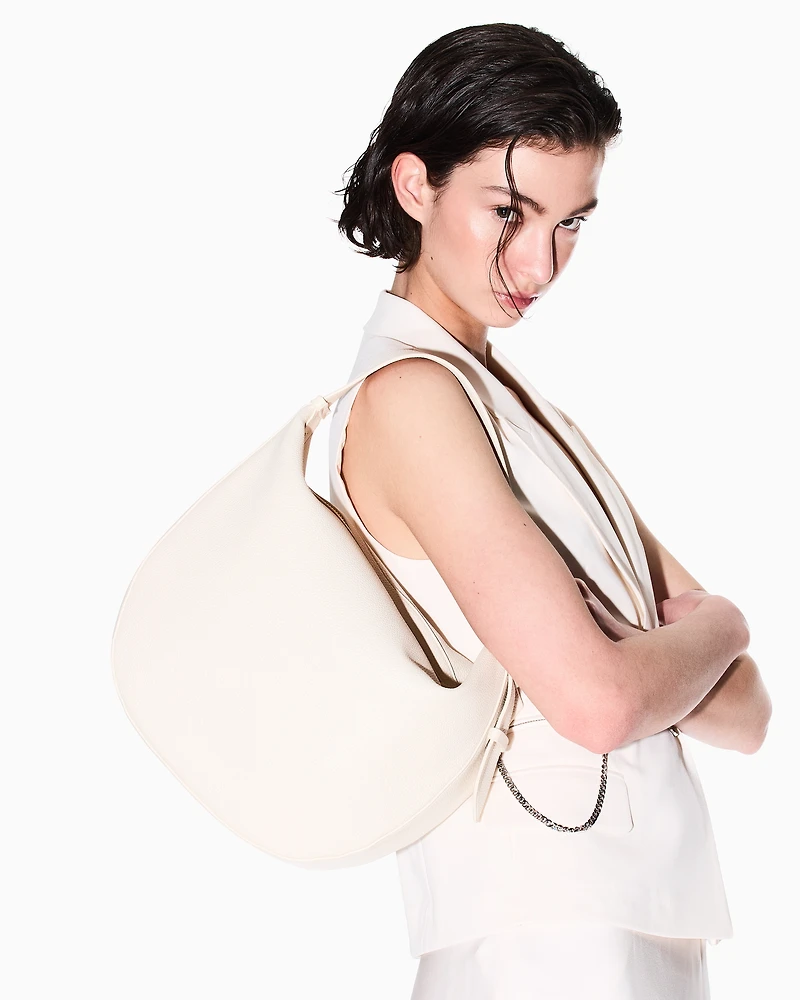 ASV Logo Hobo Shoulder Bag