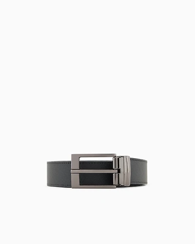 Coated leather belt