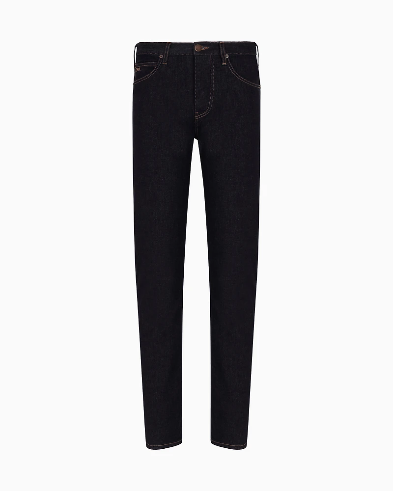 Emporio Armani - J21 Regular-fit jeans washed 11.5 oz comfort denim, Man, Blue, Size:
