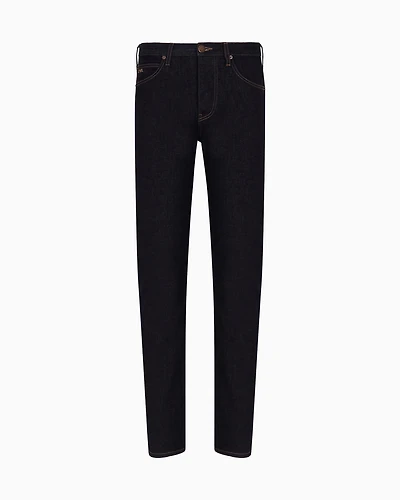 Emporio Armani - J21 Regular-fit jeans washed 11.5 oz comfort denim, Man, Blue, Size: