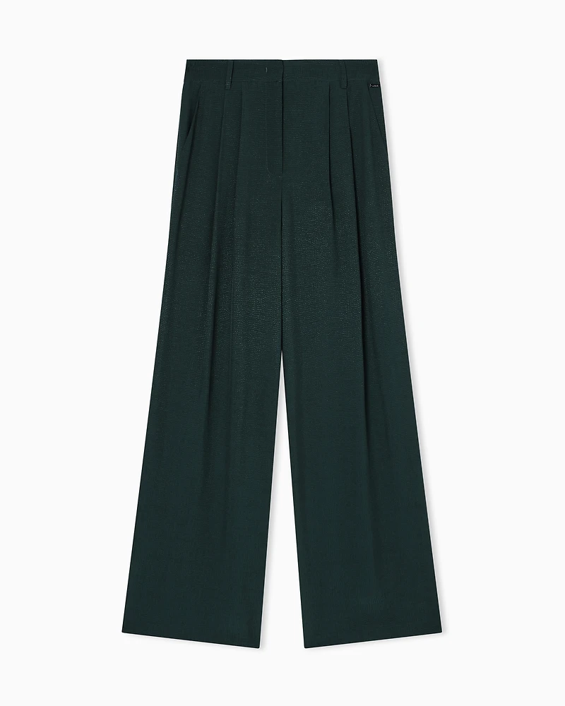 Armani Exchange - Casual Trousers, Woman, Green, Size:
