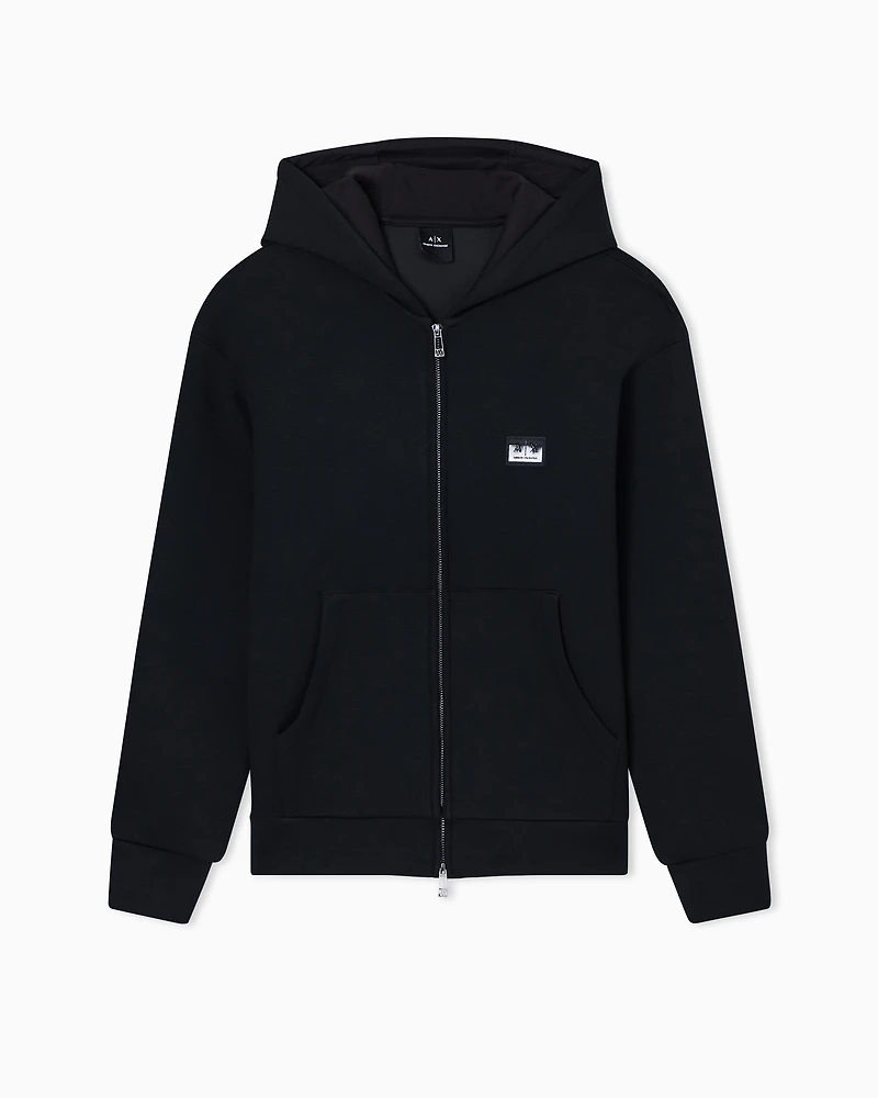 Armani Exchange - Zip-Up Sweatshirts, Man, Black, Size: