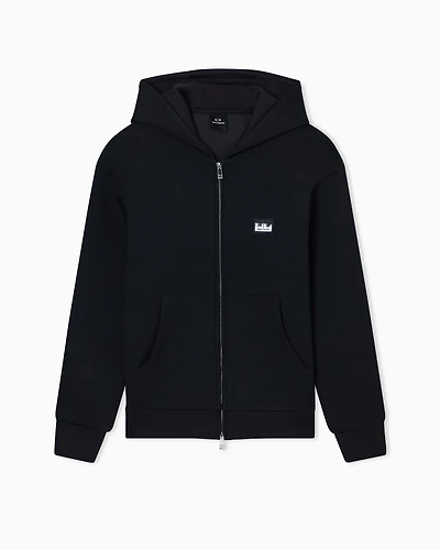 Armani Exchange - Zip-Up Sweatshirts, Man, Black, Size: