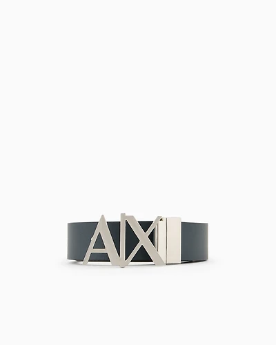Double-sided leather belt