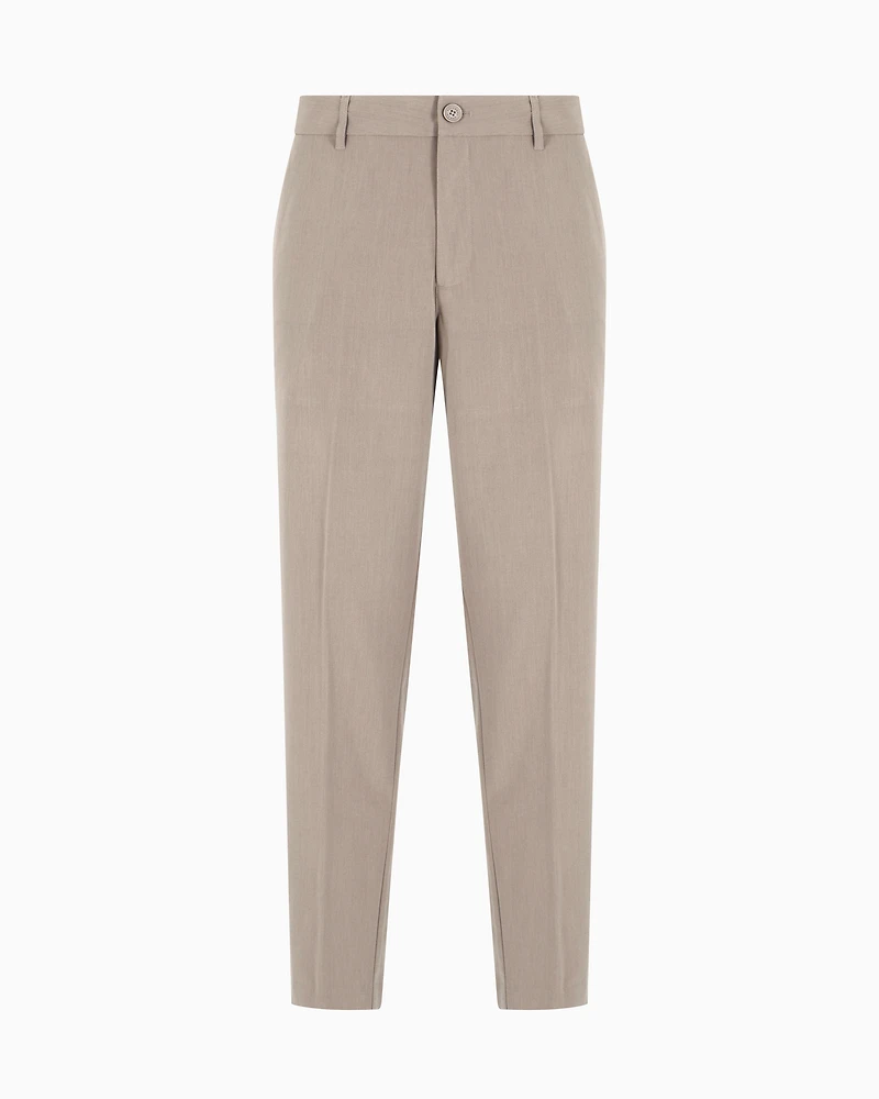 Chino trousers flowing fabric