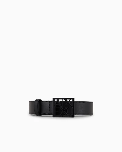 Belt with square logo