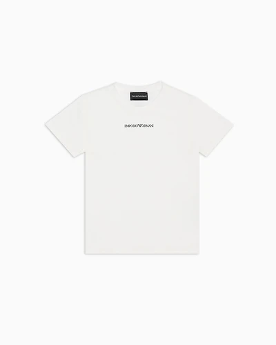 Emporio Armani - Jersey T-shirt with logo, Boy, White, Size: