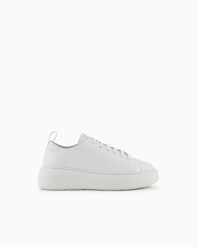 Chunky leather sneakers