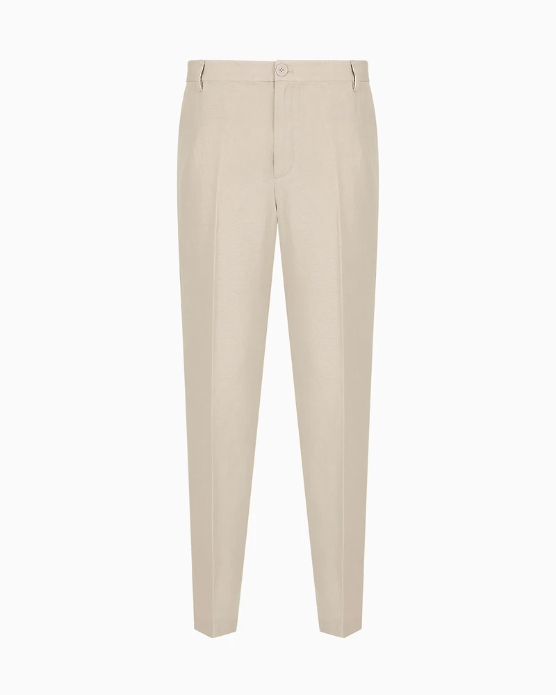 Poplin chino trousers
