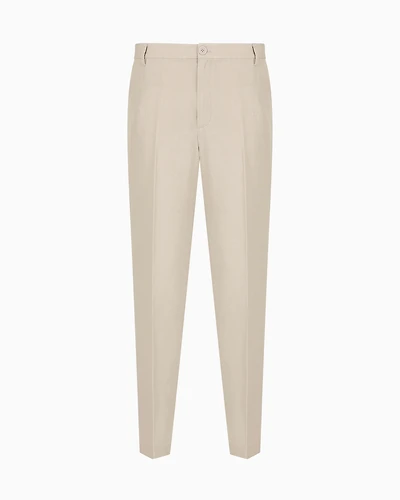 Poplin chino trousers