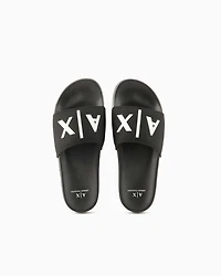 Slider slippers with logo