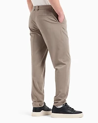 Chino trousers flowing fabric