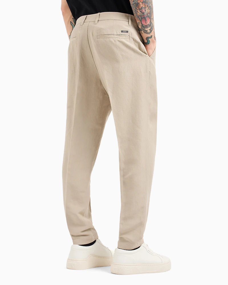 Poplin chino trousers