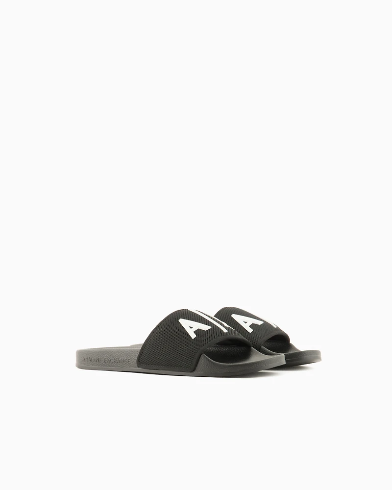 Slider slippers with logo