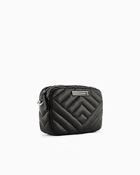 Quilted shoulder bag with chain strap