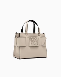 tote bag with double handles and shoulder strap