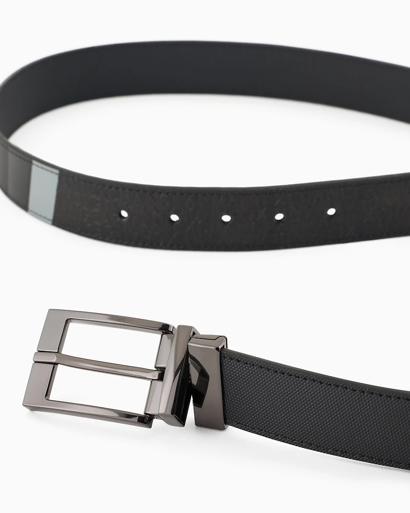 Coated leather belt