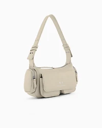 Large shoulder bag with side pockets