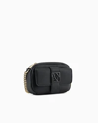 Mini shoulder bag with logo