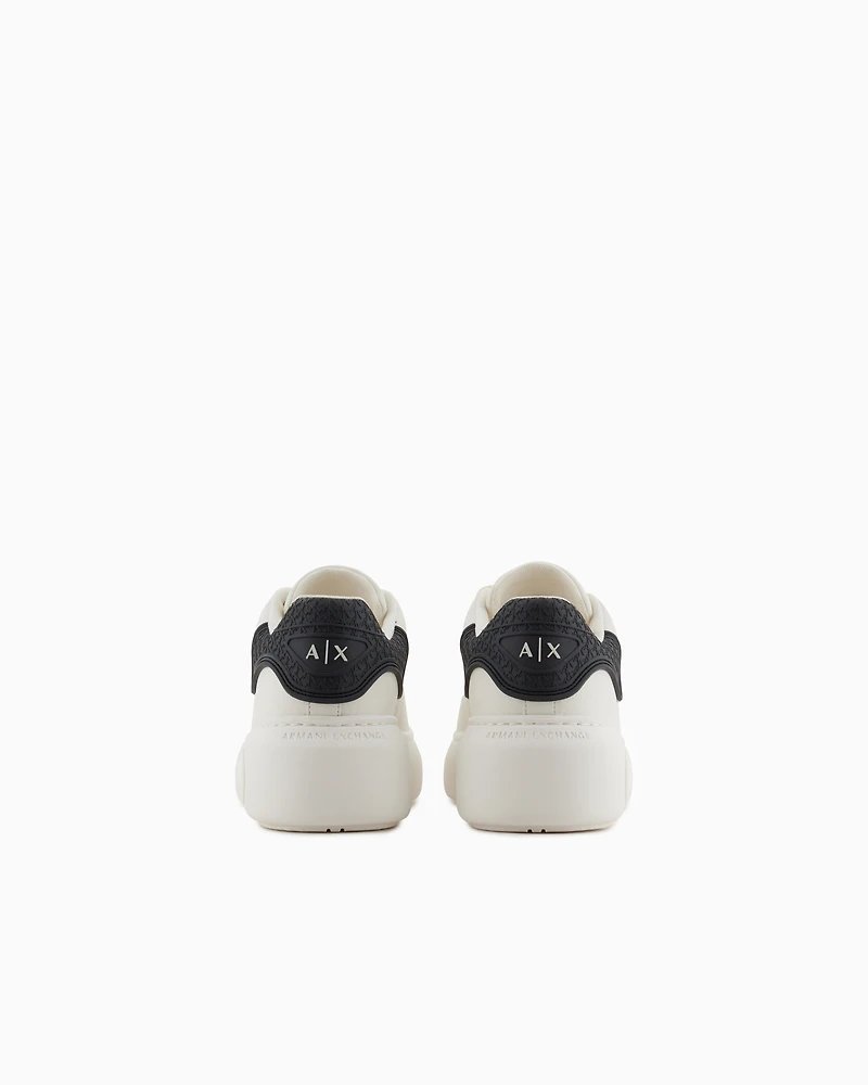 Sneakers with high sole