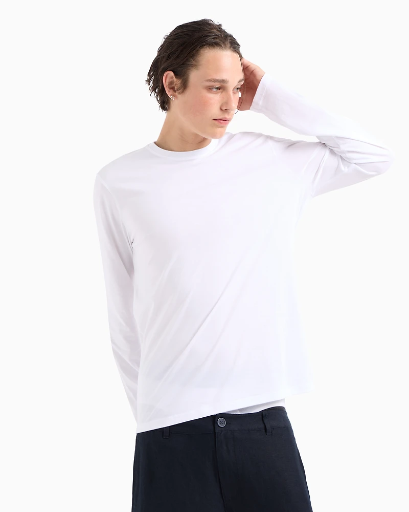 Pima Cotton Long Sleeve T-Shirt
