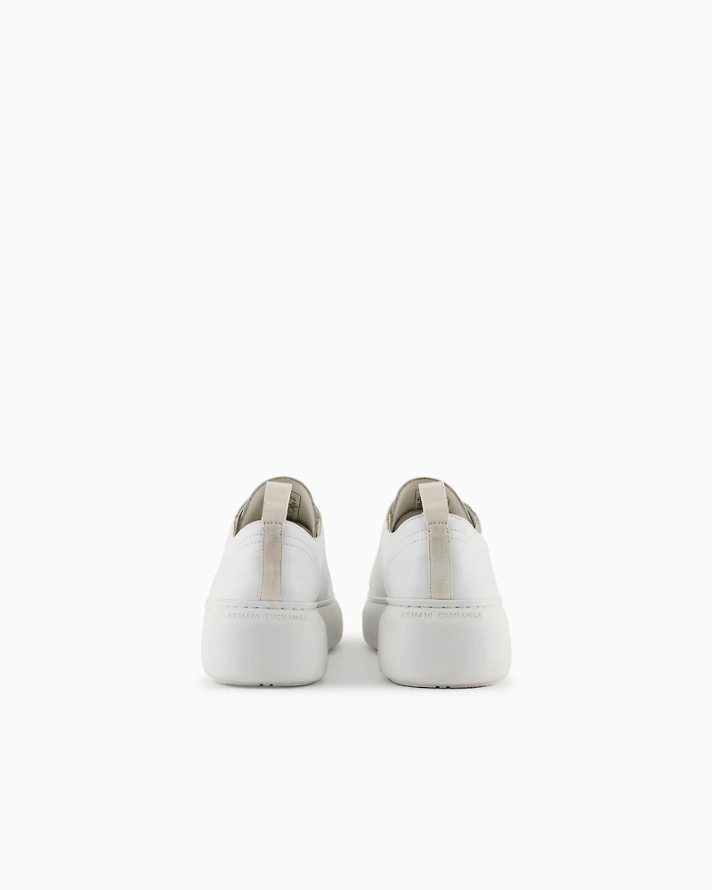 Chunky leather sneakers