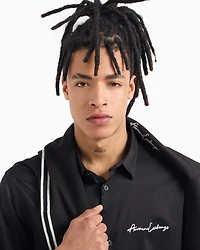 Regular fit shirt stretch satin cotton
