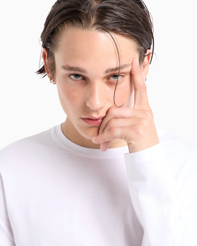 Pima Cotton Long Sleeve T-Shirt
