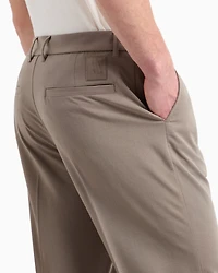 Chino trousers flowing fabric