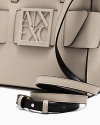 tote bag with double handles and shoulder strap