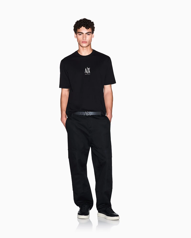 Regular fit T-shirt with embroidered logo