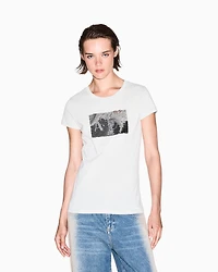 Slim fit T-shirt stretch cotton jersey