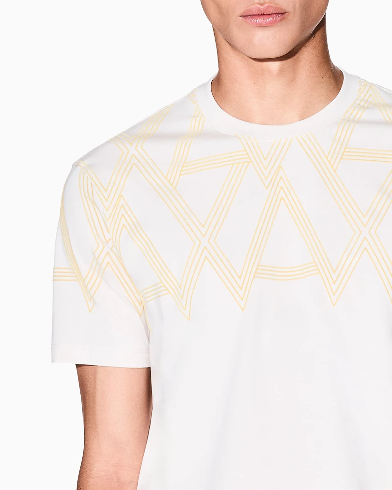Regular fit T-shirt with maxi print