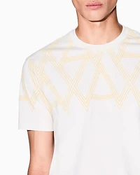 Regular fit T-shirt with maxi print