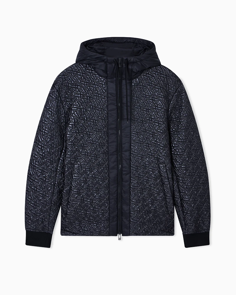 Jacket with allover logo