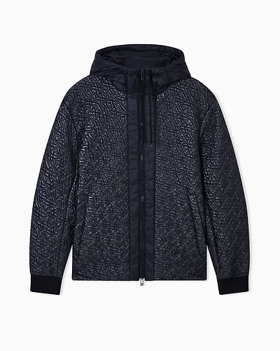 Jacket with allover logo